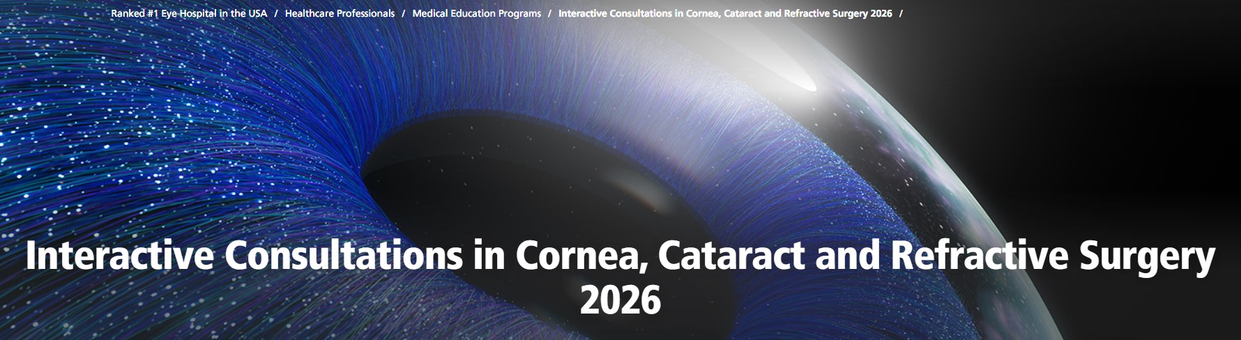Interactive Consultations in Cornea, Cataract and Refractive Surgery Banner